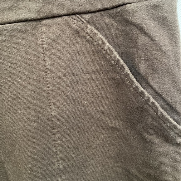Ann Taylor LOFT Brown Cotton Stretch Drawstring Capri Pants XS - Picture 4 of 9